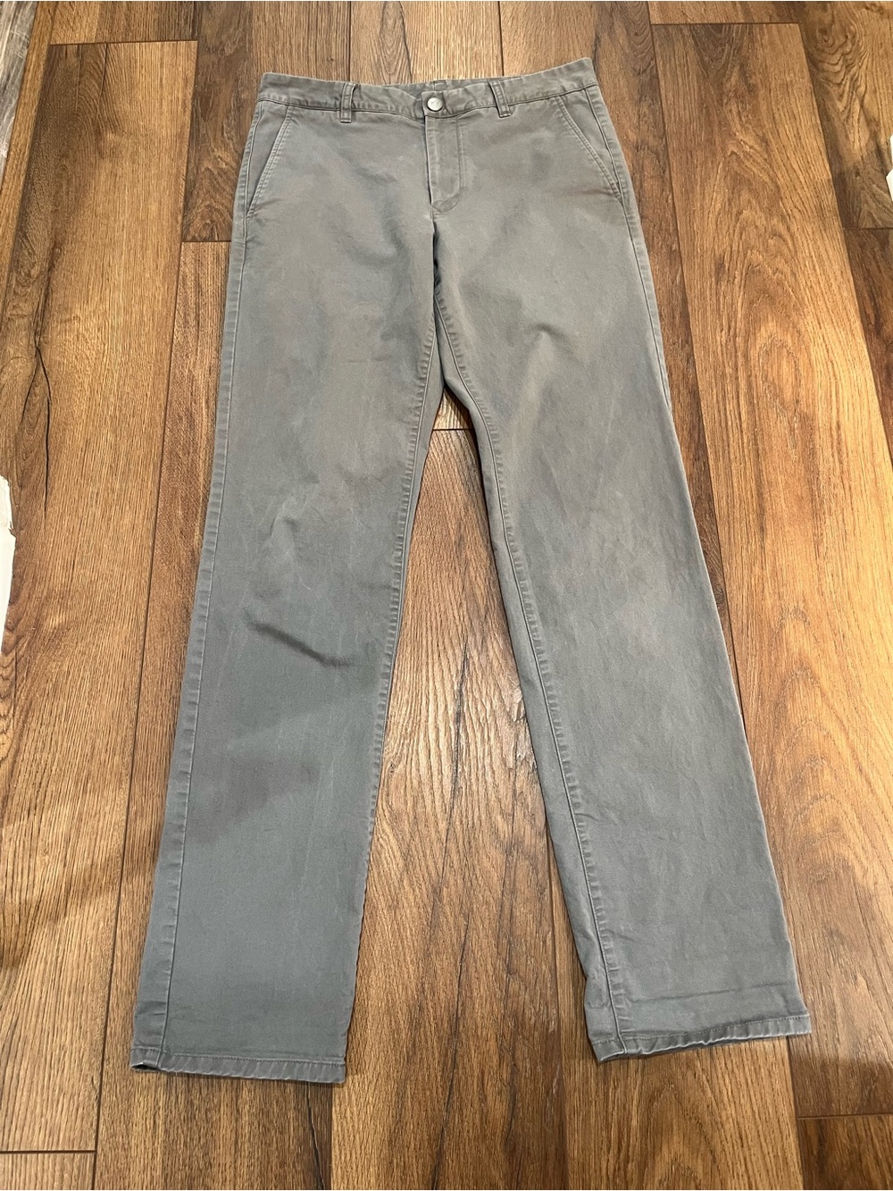 Bonobos Stretch Washed Chino Pants 31x34 (Measures 31x33) Castlerock Gray
